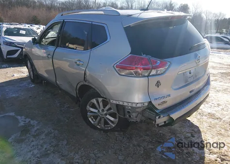 2015 Nissan Rogue Sv from USA, damaged, VIN KNMAT2MV8FP548387